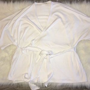 White GAP Wrap Cardigan
